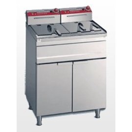 Elektro-Standfritteuse SNACK-STANDING ELT 18+18M-E | 2 Becken 2 Körbe 26 ltr | 400 Volt 18 kW Produktbild