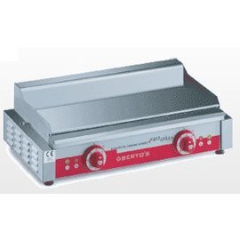 Elektro-Griddleplatte, PDT/LS, Serie "snack CLASSIC", Doppel-Grillplatte,aus satiniertem Stahl, glatt Produktbild