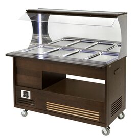 Warmbuffet wengefarben passend für 4 x GN 1/1 Produktbild