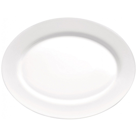 Platte GRANGUSTO weiß Hartglas | oval 267 mm x 350 mm Produktbild