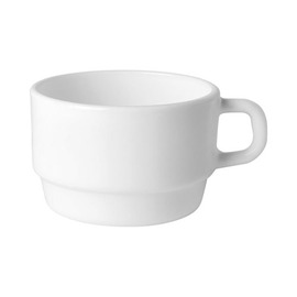 Kaffeetasse 220 ml CAREWARE WHITE Hartglas stapelbar Produktbild