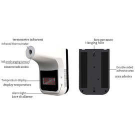 Fieber-Infrarotthermometer digital | Wandhalter Produktbild 1 S