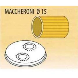 MPF 1,5-Maccheroni 15 Matritze für Nudelform MACCHERNI Ø 15 mm - Einsatz für Nudelmaschine MPF aus Messing-Kupferlegierung Produktbild