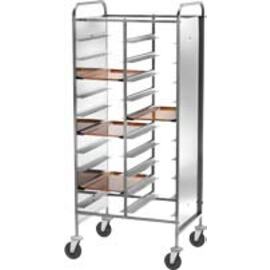 Tablettwagen CA 1461RP weiß mit Seitenwänden  | 530 x 325 mm  H 1750 mm Produktbild