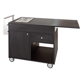 Flambierwagen carbonfarben | 1 Kochstelle | 1 Brenner Produktbild