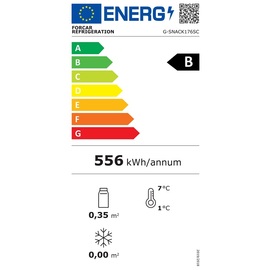 Kühlschrank SNACK 176SC weiß 171 ltr | Statische Kühlung | Türanschlag rechts Produktbild 1 L