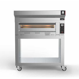 Pizzaofen Flame 6L für Flüssiggas mit Gestell | Abzugshaube | Rädern passend für 6 Pizzen à Ø 34 cm 400 Volt Produktbild