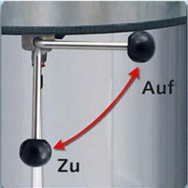 W20-198009-KGM Nachrüstsatz Handrückenbedienung für mobile Handwaschbecken  ES-6-T, ES-6-T-W Produktbild