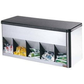 Organizer Edelstahl Kunststoff | 5 Ablageflächen | 516 mm  x 211 mm  H 238 mm Produktbild