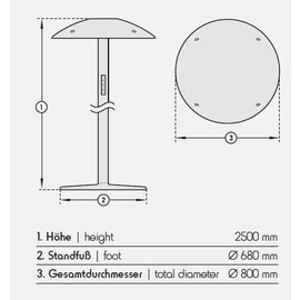 Terrassenheizer Sundowner anthrazit Standgerät 2,8 kW Produktbild 1 S