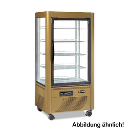 Panoramavitrine 540F goldfarben 900 mm x 700 mm H 1840 mm Produktbild