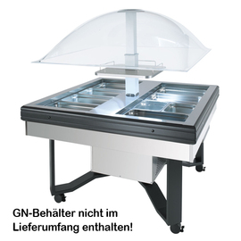 Kaltbuffet CUPOLA Edelstahl | elektrische Abdeckhaube Produktbild