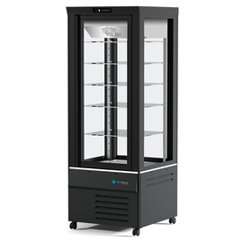 Panoramavitrine MITHRA M-BTV schwarz | 400 ltr | +5°C bis -21°C Produktbild