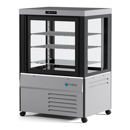Panorama-Tiefkühlvitrine MITHRA SL-BT silberfarben | 270 ltr Produktbild