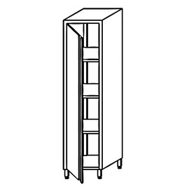 Hochschrank mit 3 Zwischenböden mit Flügeltür 400 mm  x 500 mm  H 1800 mm Produktbild