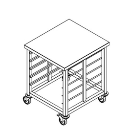 Transportwagen | 5 Einschübe | 655 mm x 730 mm H 850 mm | fahrbar Produktbild