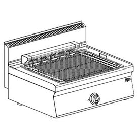 Vaporgrill elektrisch Aufsatzgerät 400 Volt 8,2 kW H 295 mm Produktbild