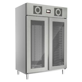 Edelstahlglastürkühlschrank KU 1426 G GN 2/1 | Umluftkühlung 1320 ltr | 1085,0 ltr Produktbild