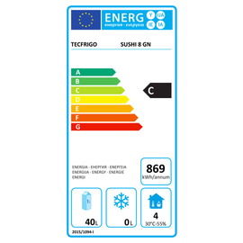 Belegstation Sushi 8 GN Statische Kühlung 220 Watt Produktbild 1 L