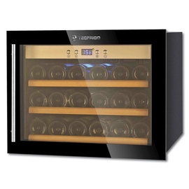 Einbau-Weinkühlschrank Merlo 1 schwarz  | Glastür | Statische Kühlung Produktbild