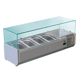 Kühlaufsatz RX1200 (Glas) Statische Kühlung | 4 x GN 1/3 - 150 mm Produktbild