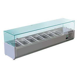Kühlaufsatz RX1600 (Glas) Statische Kühlung | 7 x GN 1/3 - 150 mm Produktbild