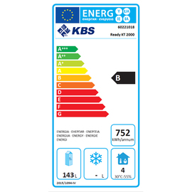 Kühltisch READY KT2000 Umluftkühlung 172 Watt 290 ltr | Aufkantung | 2 Volltüren Produktbild 1 S