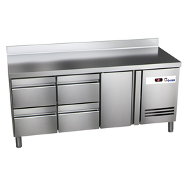 Kühltisch READY KT3004 Umluftkühlung 172 Watt 452 ltr | Aufkantung | 1 Volltür | 4 Schubladen Produktbild
