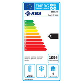 Kühltisch READY KT4000 Umluftkühlung 204 Watt 615 ltr | Aufkantung | 4 Volltüren Produktbild 1 S