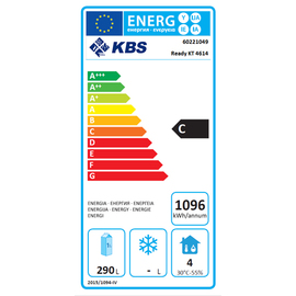 Kühltisch READY KT4614 Umluftkühlung 204 Watt 290 ltr | Aufkantung | 2 Volltüren | 4 Schubladen Produktbild 1 S