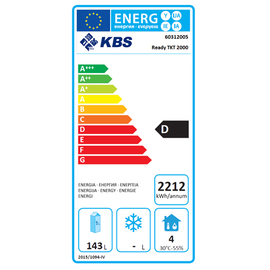 Tiefkühltisch READY TKT2000 Umluftkühlung 667 Watt 143 ltr | 2 Volltüren Produktbild 1 S