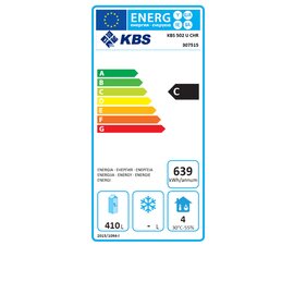 Gewerbekühlschrank GN 2/1 KBS 502 U CHR | 520 ltr | Umluftkühlung | Türanschlag rechts Produktbild 1 L