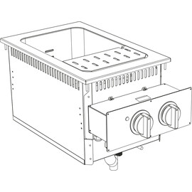 Elektro Nudelkocher 28 Liter Drop In 700 Breite 400mm Produktbild