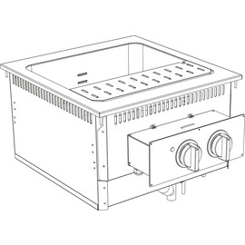 Elektro Nudelkocher 42 Liter Drop In 700 Breite 600mm Produktbild