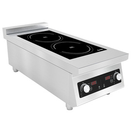 Induktion-Auftischkochfläche | 2 Kochstellen | 400 Volt 10 kW Produktbild
