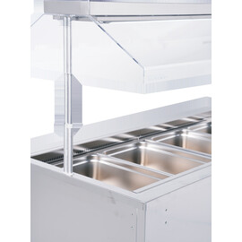 Salatbar Isola 4M VT mit Hustenschutz | passend für 4 x GN 1/1 - 150 mm Produktbild 2 S