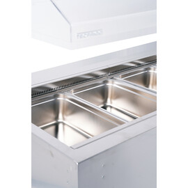 Salatbar Isola 4M VT mit Hustenschutz | passend für 4 x GN 1/1 - 150 mm Produktbild 3 S