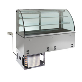 Einbau-Kühlvitrine GN 2/1 | Kühlplatte geschlossen | steckerfertig | 230 Volt 350 Watt Produktbild
