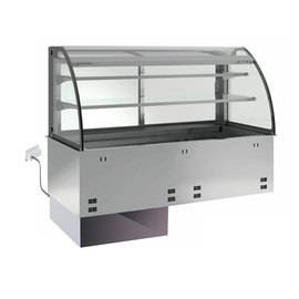 SB-Einbaukühlvitrine GN 2/1 mit Nachtrollo | Zentralkühlung | 230 Volt Produktbild