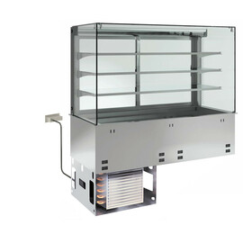 Einbau-Kühlvitrine GN 2/1 | Kühlwanne geschlossen | steckerfertig | 230 Volt 500 Watt Produktbild