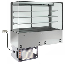 Einbau-Kühlvitrine GN 2/1 | Kühlwanne geschlossen | steckerfertig | 230 Volt 500 Watt Produktbild