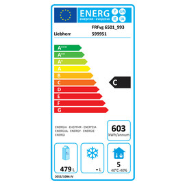 Umluft Gewerbekühlschrank FRFvg 6501 W | 655 ltr | Türanschlag wechselbar Produktbild 22 L