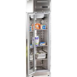 Edelstahlkühlschrank KU 358 G Gastronorm | Glastür | Umluftkühlung 303 ltr | 227,0 ltr Produktbild 3 S