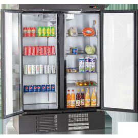 Kühlschrank KU 1200 G mit 2 Glas-Drehtüren | Umluftkühlung 1201 ltr Produktbild 2 S