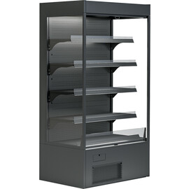 Wandkühlregal VARIANT 107 schwarz mit Nachtrollo Produktbild