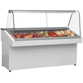 Mehrzweckvitrine Basic 100 plus | weiß L 990 mm B 765 mm H 1210 mm Produktbild