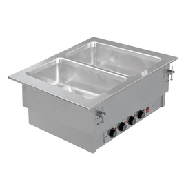 Einbau-Bain-Marie 2 x GN 1/1 | 230 Volt 1600 Watt L 790 mm Produktbild