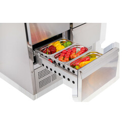 Kühltisch Gastronorm KTM 106 Umluftkühlung 100 Watt 109 ltr | 2 Schubladen Produktbild 4 S