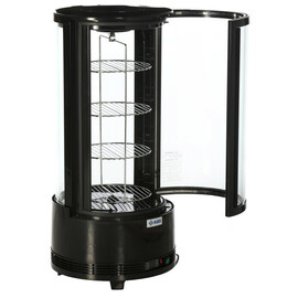 Aufsatz-Kühlvitrine Rondo schwarz 73 ltr 230 Volt | 4 Borde | gerundet Produktbild 3 S