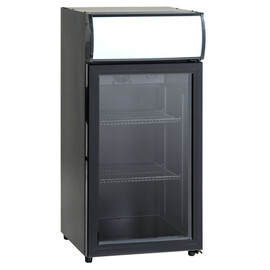 Glastürkühlschrank SCC 82 GDU schwarz | 84 ltr | Umluftkühlung Produktbild